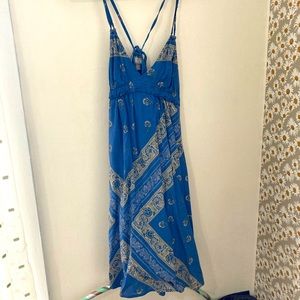 Paisley blue converse dress
